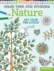 Color Your Own Stickers Nature: Just Color Peel & Stick