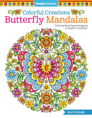 Colorful Creations Butterfly Mandalas: Coloring Book Pages Designed