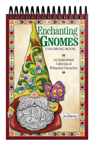 Jim Shore Enchanting Gnomes Coloring Book: An Inspirational