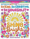 Notebook Doodles Be Kind Be Creative Be Yourself! Coloring and