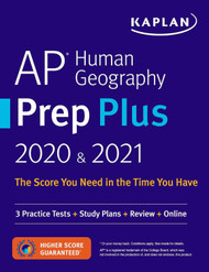 AP Human Geography Prep Plus 2020 & 2021: 3 Practice Tests