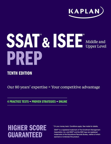 SSAT & ISEE Middle & Upper Level Prep: 4 Practice Tests