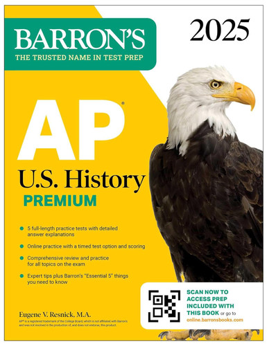 AP U.S. History Premium 2025: 5 Practice Tests