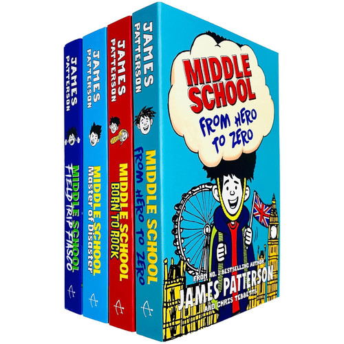 Middle School Series Books 10 - 13 Collection Set by James Patterson