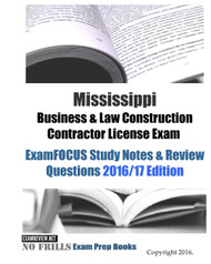 Mississippi Business & Law Construction Contractor License Exam