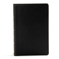 KJV Large Print Personal Size Reference Bible Black Leathertouch Red