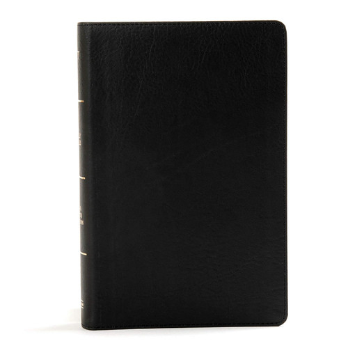 KJV Large Print Personal Size Reference Bible Black Leathertouch Red