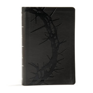 KJV Large Print Personal Size Reference Bible Charcoal Leathertouch