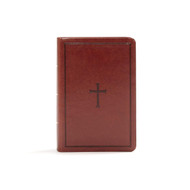 KJV Compact Reference Bible Brown LeatherTouch Red Letter Pure