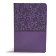 KJV Giant Print Reference Bible Purple LeatherTouch Red Letter Pure
