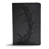 KJV Giant Print Reference Bible Charcoal LeatherTouch Red Letter Pure