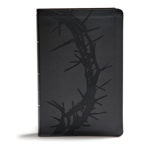 KJV Giant Print Reference Bible Charcoal LeatherTouch Indexed Red