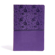 KJV Super Giant Print Reference Bible Purple LeatherTouch Indexed Red