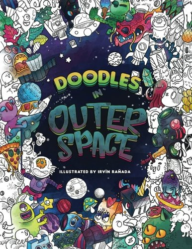 Doodles in Outer Space - Adult Coloring Books