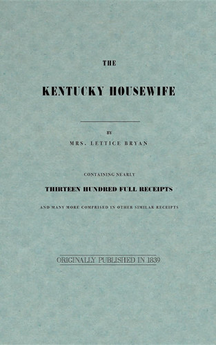 Kentucky Housewife (Applewood Books)