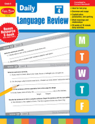 Evan-Moor Daily Language Review Grade 4 Activities Homeschooling &