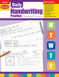 Daily Handwriting Practice: Traditional Cursive Kindergarten - Grade