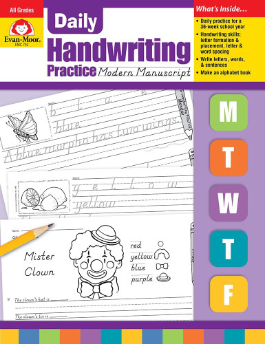 Evan-Moor Daily Handwriting Practice Modern Manuscript