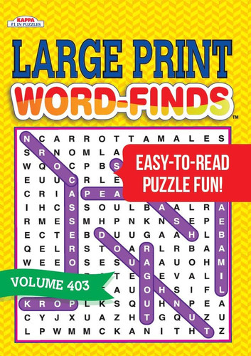 Large Print Word Finds- Word Search Puzzle Book