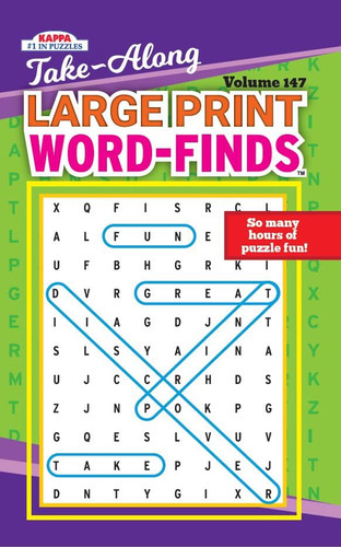Take Along Large Print Word Finds- Word Search Puzzle Book
