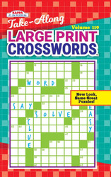 Take Along Large Print Crosswords-Puzzle Book