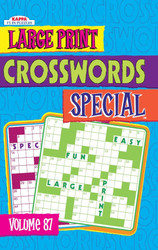 Large Print Crosswords Special-Puzzle Book