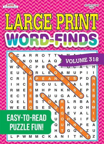 Large Print Word-Finds Puzzle Book-Word Search Volume 318