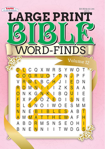 Large Print Bible Word-Finds Puzzle Book-Word Search Volume 12