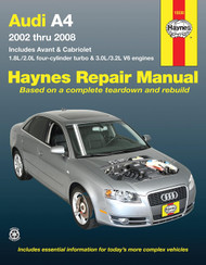Audi A4 Sedan Avant & Cabriolet (2002-2008) Haynes Repair Manual