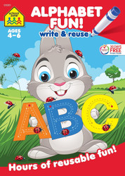 School Zone - Alphabet Fun! Write & Reuse Workbook - Ages 4 to 6