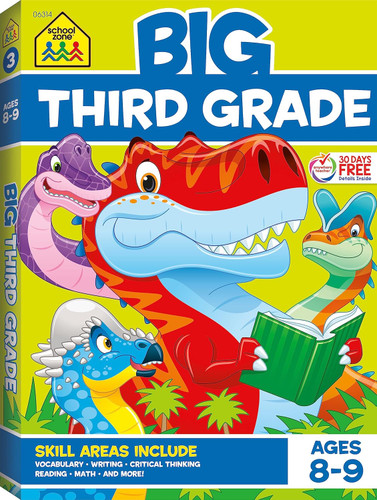 School Zone - Big Third Grade Workbook - 320 Pages Ages 8 to 9 3rd