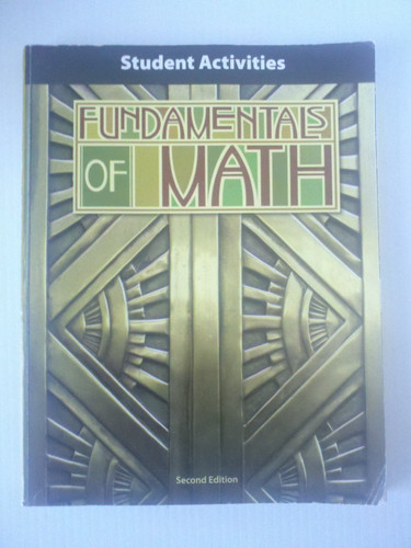 Fundamentals of Math Student Activity Manual