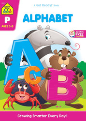 School Zone - Alphabet Workbook - 64 Pages Ages 3 to 5 Preschool