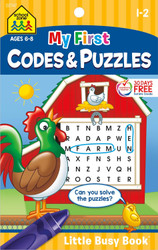 School Zone - My First Codes & Puzzles Workbook - Ages 6 to 8 1st