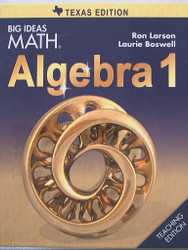 Big Ideas MATH Algebra 1 Teaching Edition Texas Edition 9781608408177
