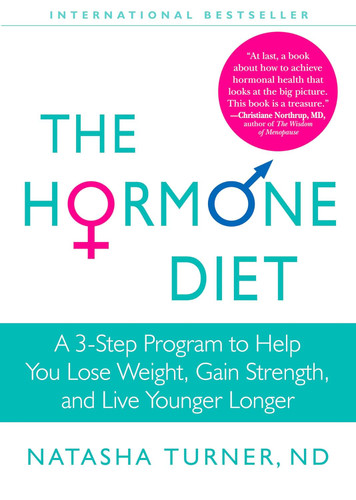 The Hormone Diet: A 3-Step Program to Help You Lose Weight Gain