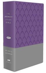 The Jeremiah Study Bible Purple/Gray Burnished Leatherluxe Thumb