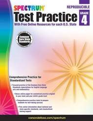 Carson Dellosa Spectrum 4th Grade Test Practice Workbook All Subjects