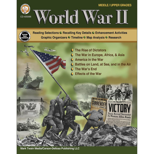 Mark Twain Media World War II History Book Grades 6-12 World History