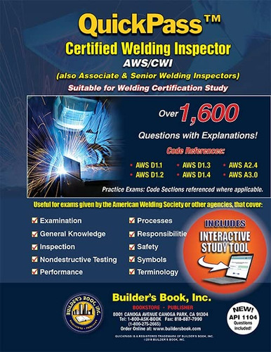 Certified Welding Inspector AWS/CWI QuickPass Study Guide