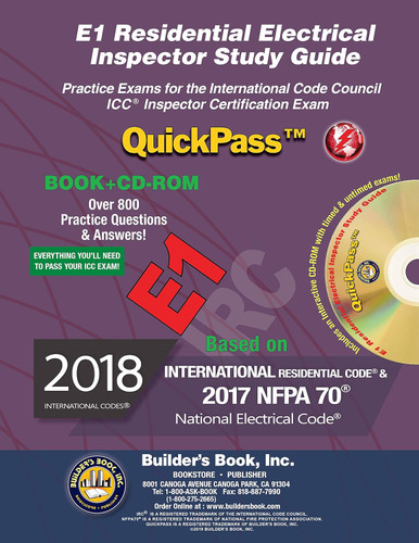 E1 Residential Electrical Inspector QuickPass Study Guide Based On