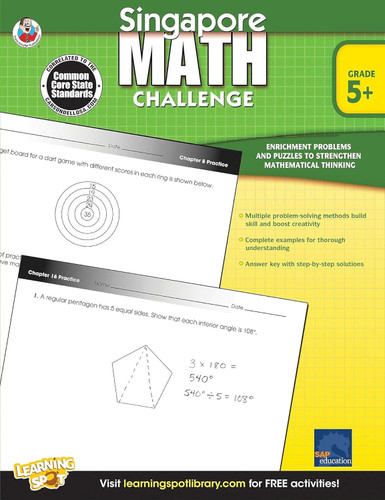 Singapore Math Challenge 5th Grade Math Workbooks Singapore Math