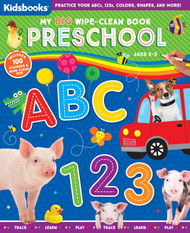 My Big Wipe-Clean Book: Preschool-Practice ABCs 123s Colors Shapes
