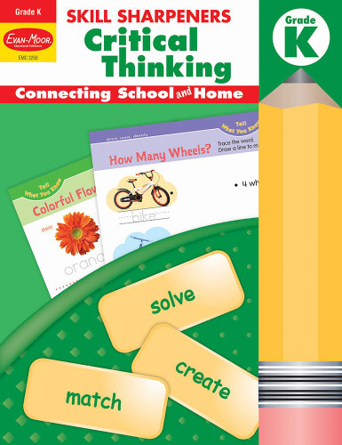 Evan-Moor Skill Sharpeners Critical Thinking Kindergarten Workbook