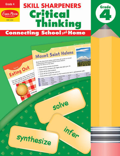 Evan-Moor Skill Sharpeners Critical Thinking Grade 4 Workbook Problem