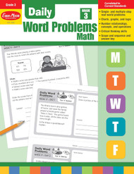 Evan-Moor Daily Word Problems Grade 3 Homeschooling & Classroom