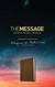 The Message Devotional Bible Brown Cross