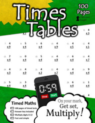 Times Tables: 100 Practice Pages - Timed Tests - Multiplication Math