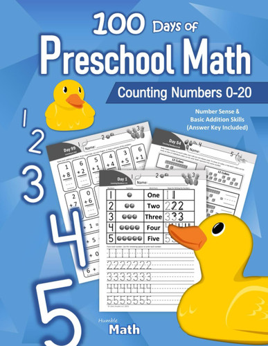 100 Days of Preschool Math: Counting Numbers 0-20