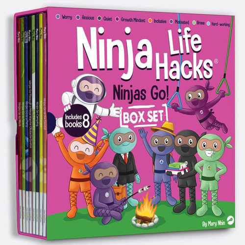 Ninja Life Hacks Ninjas Go! 8 Book Box Set